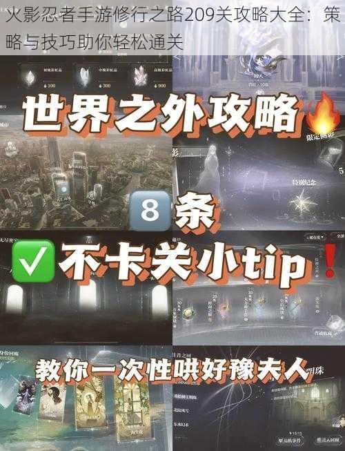 火影忍者手游修行之路209关攻略大全:策略与技巧助你轻松通关