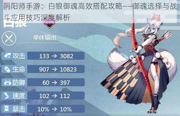 阴阳师手游:白狼御魂高效搭配攻略——御魂选择与战斗应用技巧深度解析