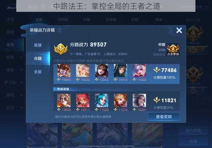 中路法王:掌控全局的王者之道